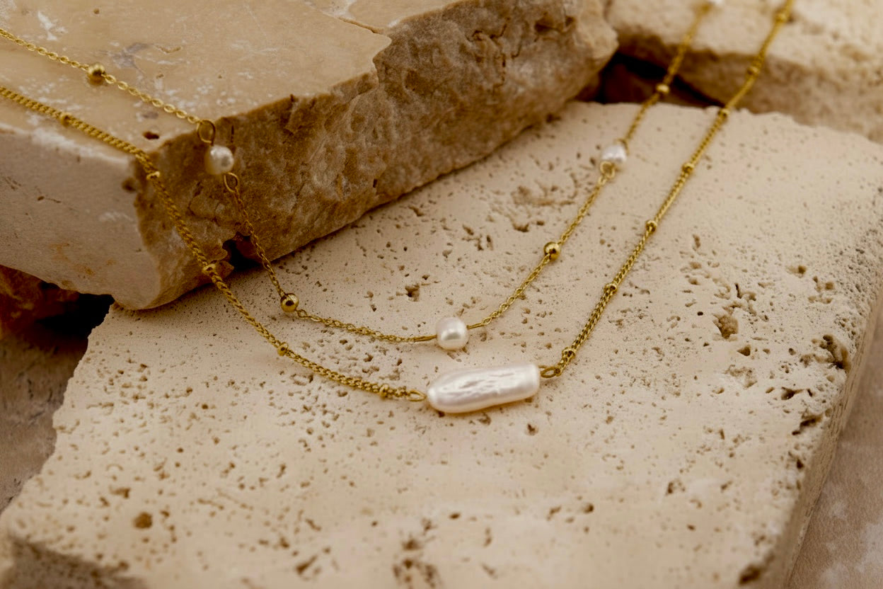 Barra Drift Necklace Set (2) – Waterproof /Tarnish-Free / Hypoallergenic