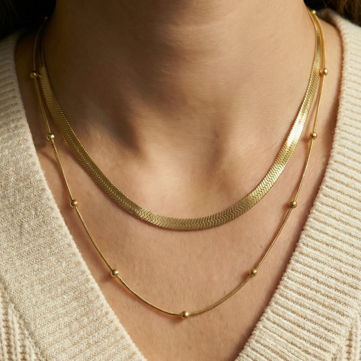 Alessia Stack - Hypoallergenic / Tarnish-Free / Waterproof