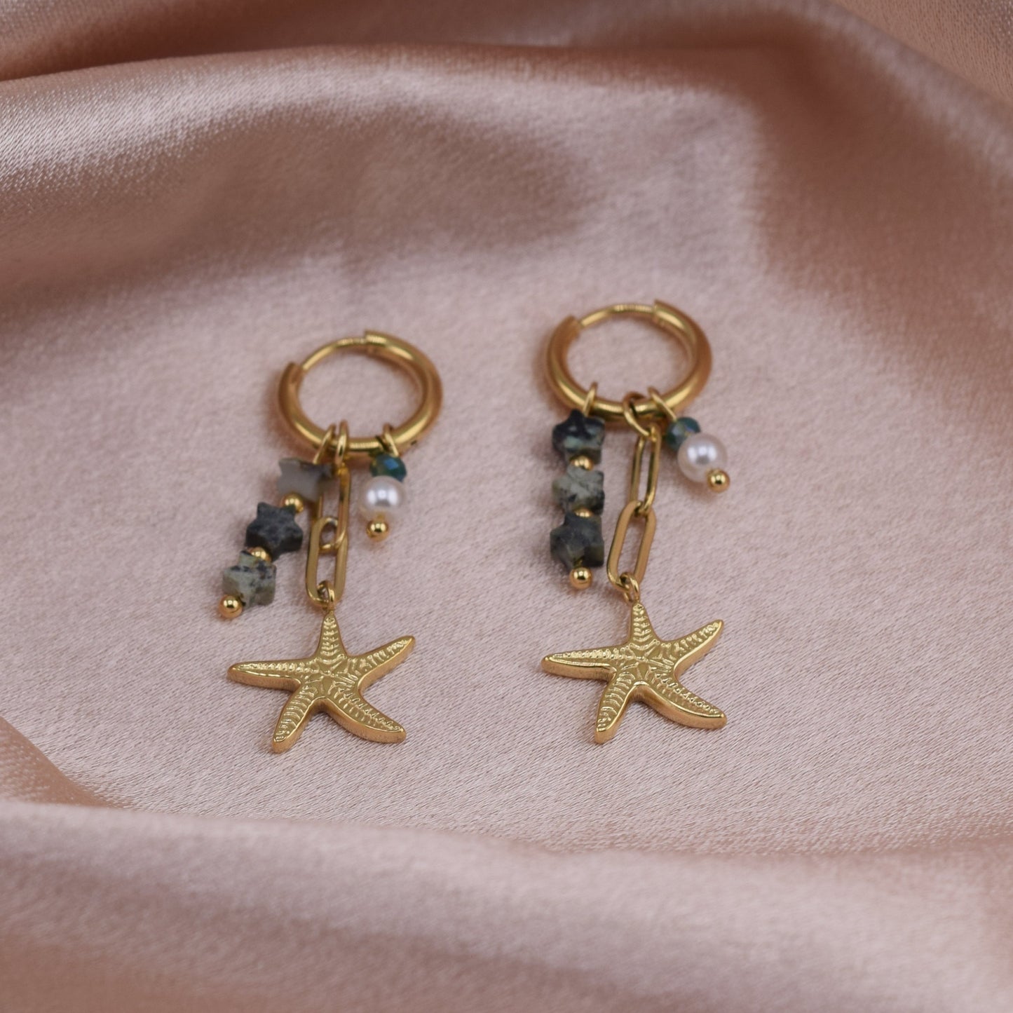 Starfish Huggies - Waterproof /Tarnish-Free / Hypoallergenic