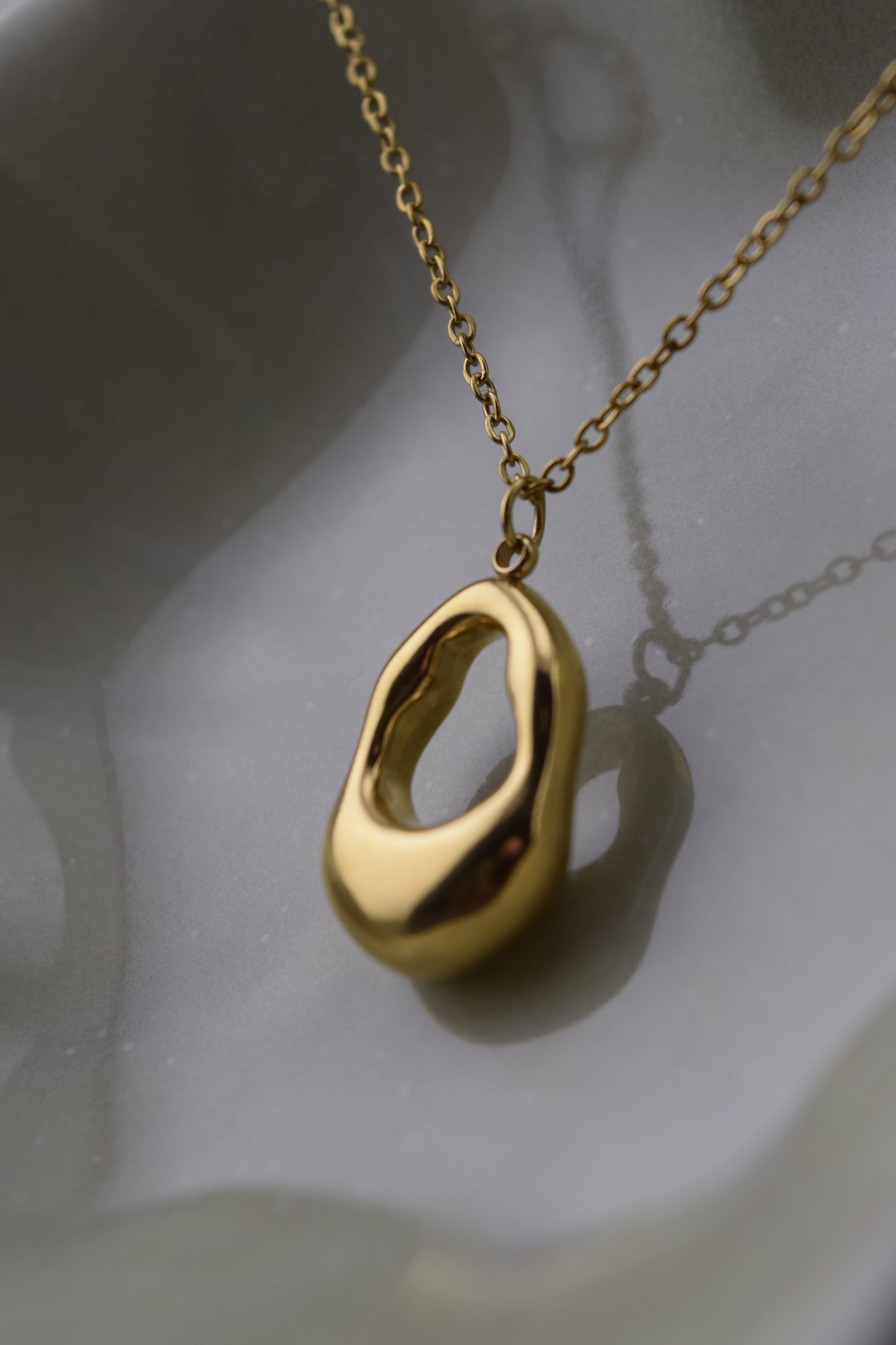 Golden Hollow Necklace