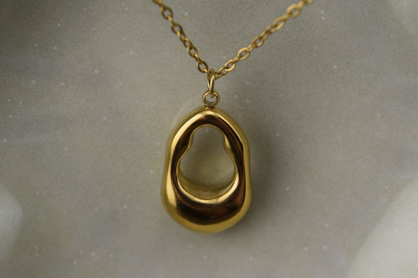 Golden Hollow Necklace