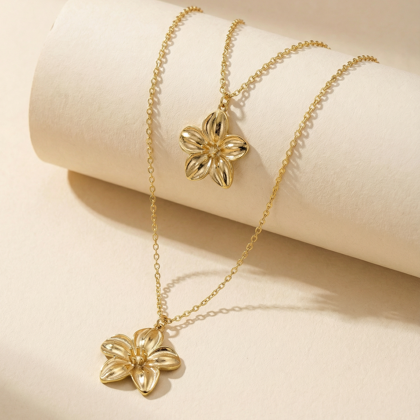 Golden Bloom Stack - Hypoallergenic / Tarnish-Free / Waterproof