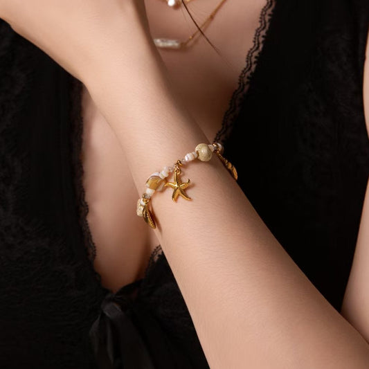 Coastal Charm Gold Bracelet – Tarnish- Free / Hypoallergenic / Waterproof