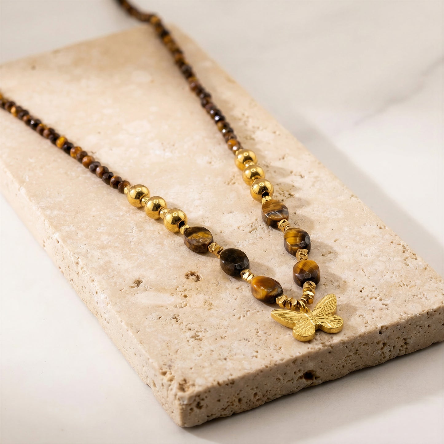 Amber Dew Necklace – Waterproof /Tarnish-Free / Hypoallergenic