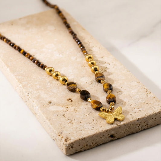 Amber Dew Necklace – Waterproof /Tarnish-Free / Hypoallergenic
