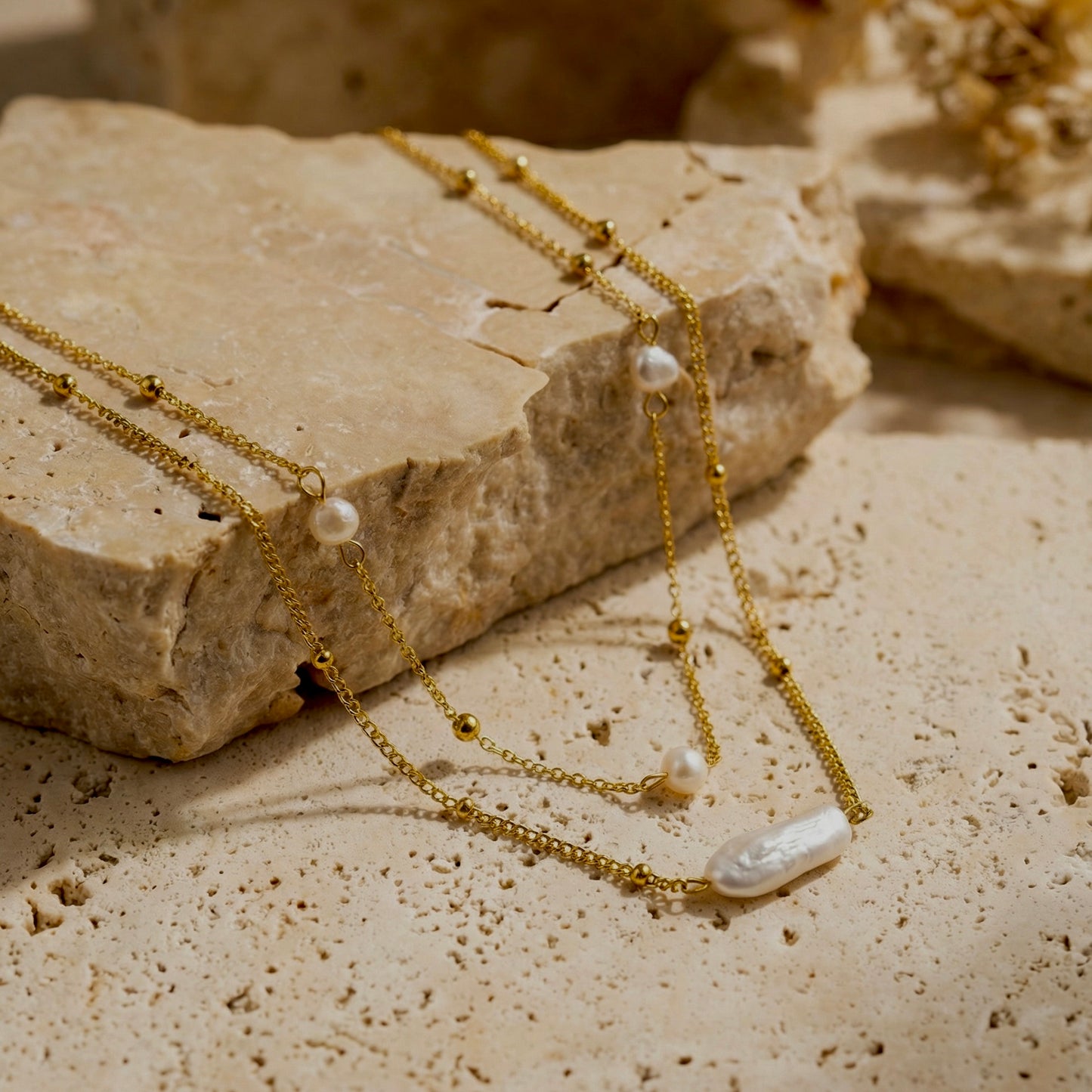 Barra Drift Necklace Set (2) – Waterproof /Tarnish-Free / Hypoallergenic