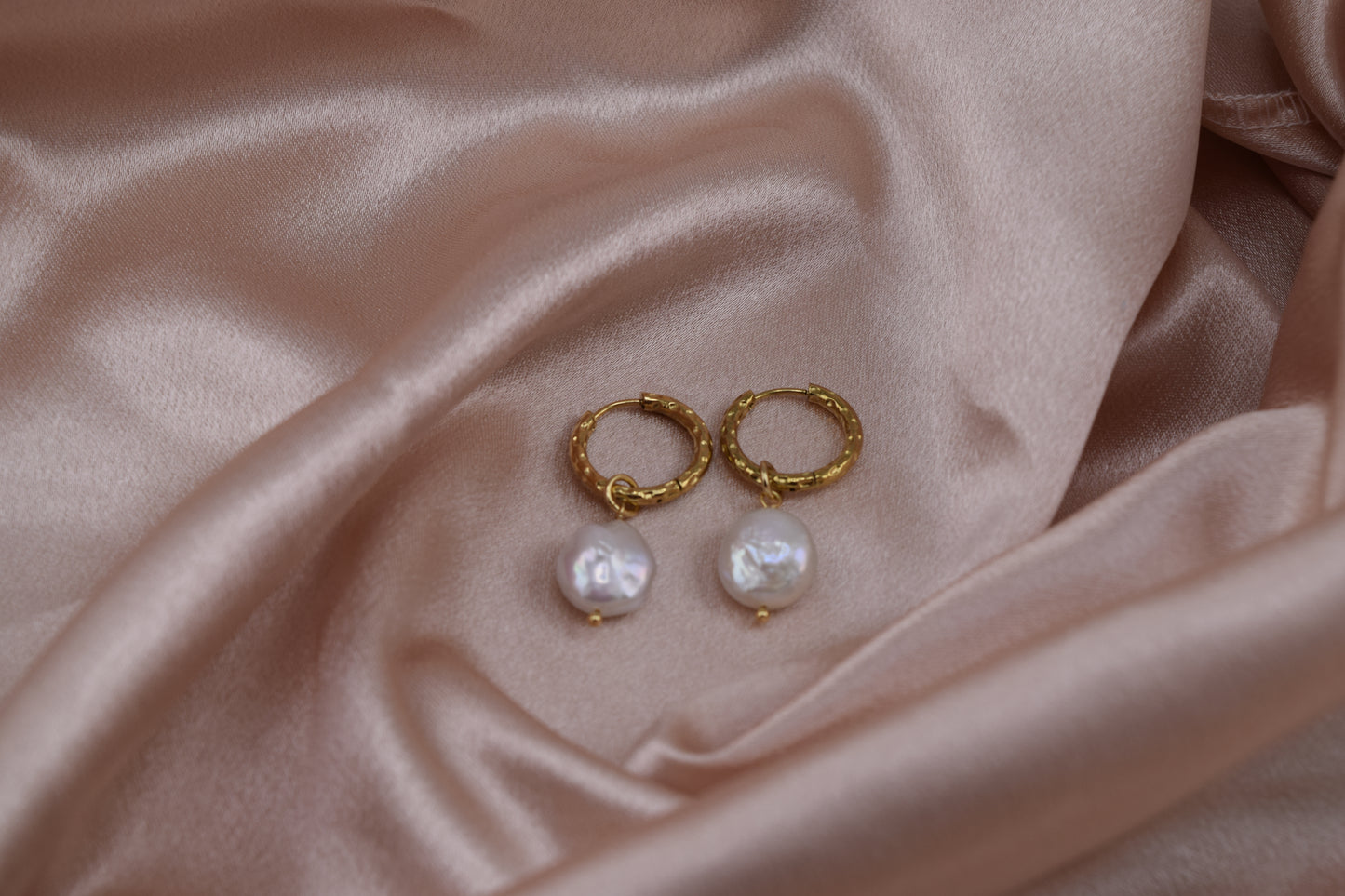 Statement Pearl Huggies – Waterproof /Tarnish-Free / Hypoallergenic