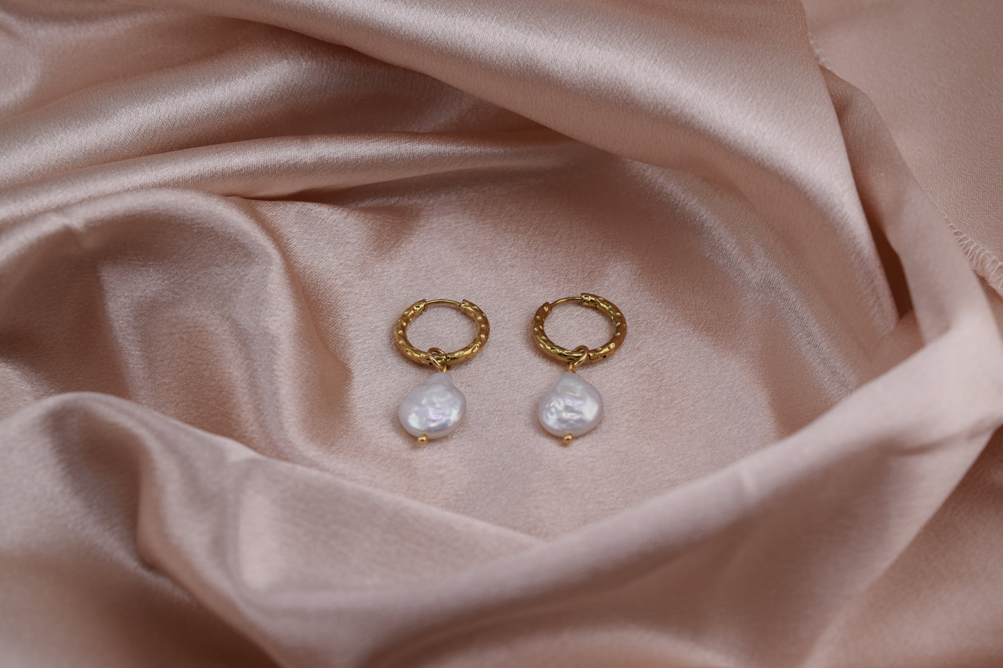 Statement Pearl Huggies – Waterproof /Tarnish-Free / Hypoallergenic