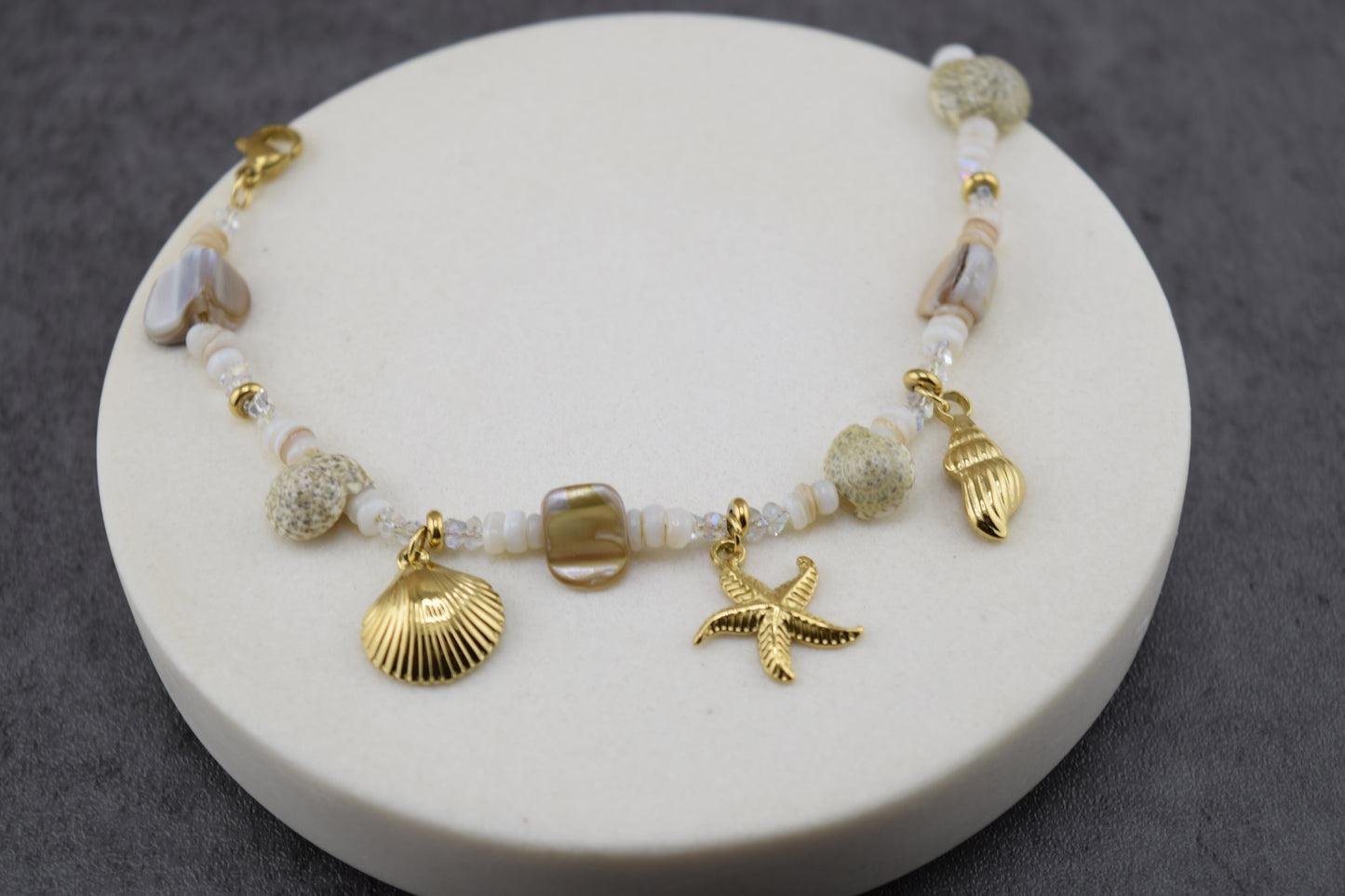 Coastal Charm Gold Bracelet – Tarnish- Free / Hypoallergenic / Waterproof