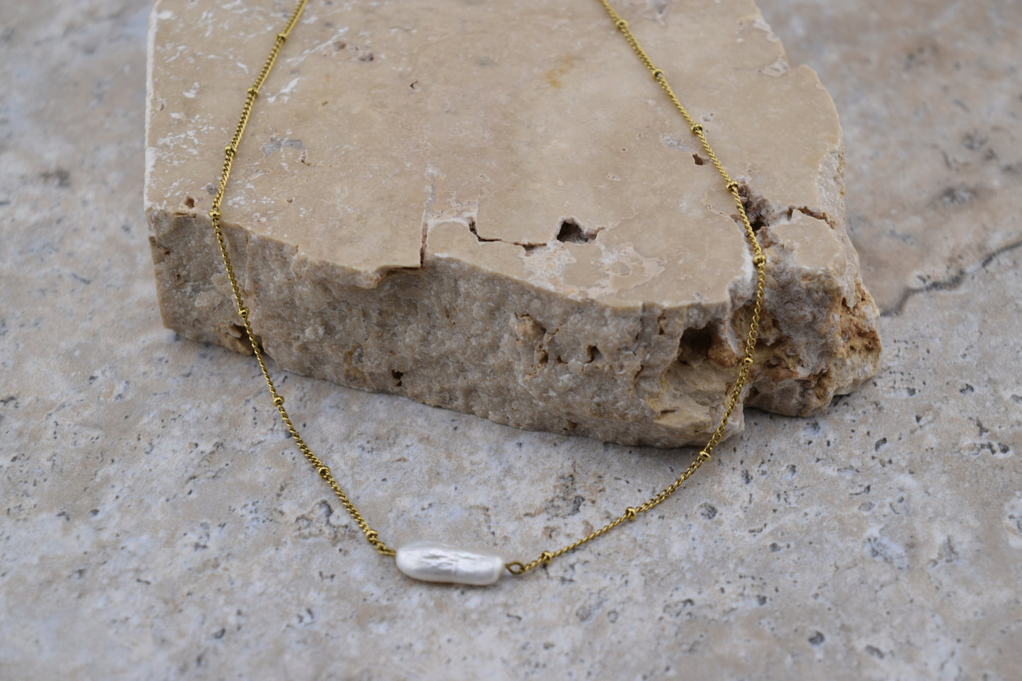 Barra Drift Pearl Necklace – Waterproof /Tarnish-Free / Hypoallergenic