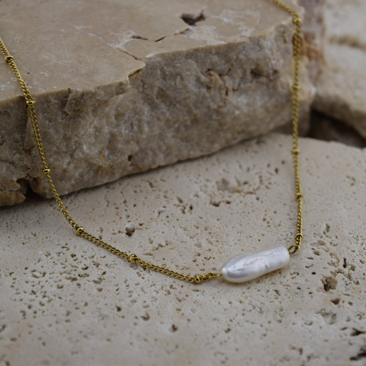 Barra Drift Pearl Necklace – Waterproof /Tarnish-Free / Hypoallergenic