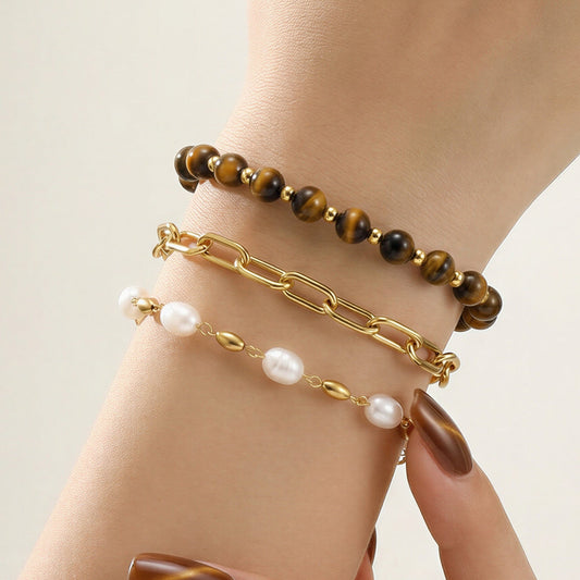 Stella Fine Chain Trio - Waterproof / Tarnish- Free / Hypoallergenic