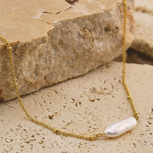 Barra Drift Pearl Necklace – Waterproof /Tarnish-Free / Hypoallergenic