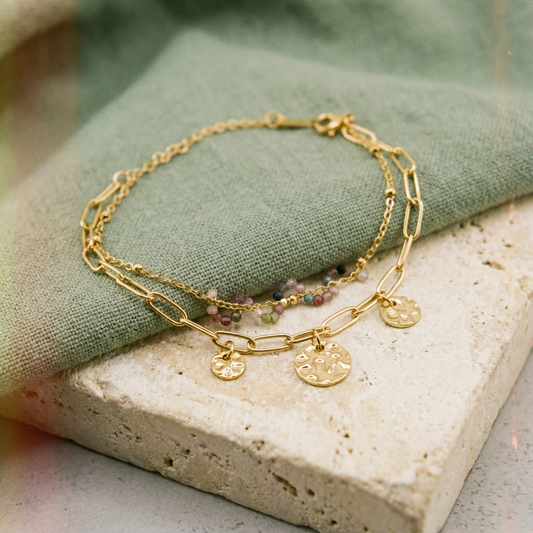 Avena Pebble Bracelet – Waterproof /Tarnish-Free / Hypoallergenic