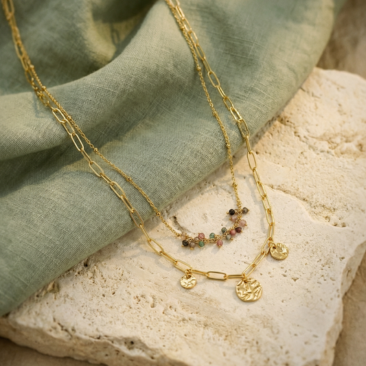 Avena Pebble Necklace – Waterproof /Tarnish-Free / Hypoallergenic