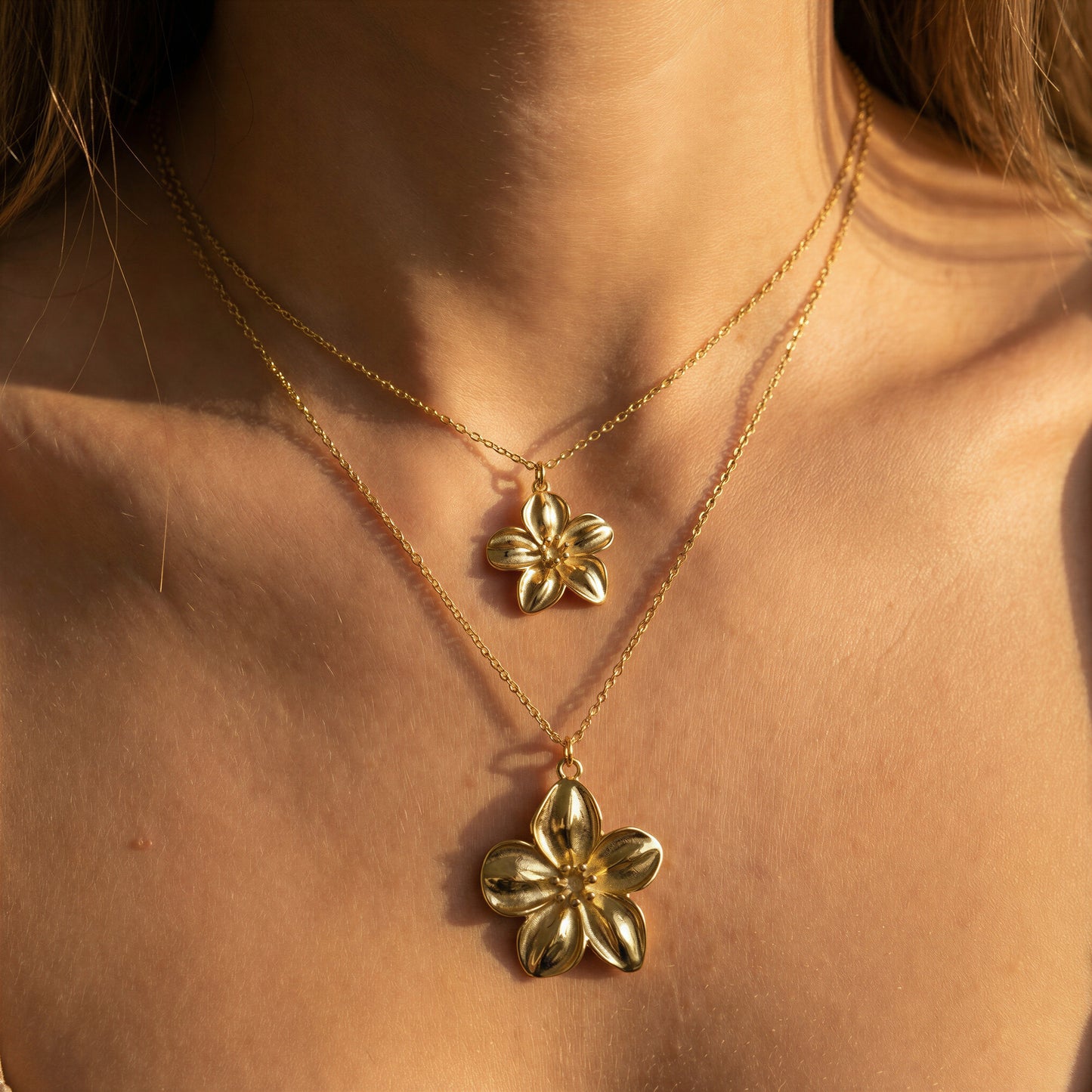 Golden Bloom Stack - Hypoallergenic / Tarnish-Free / Waterproof