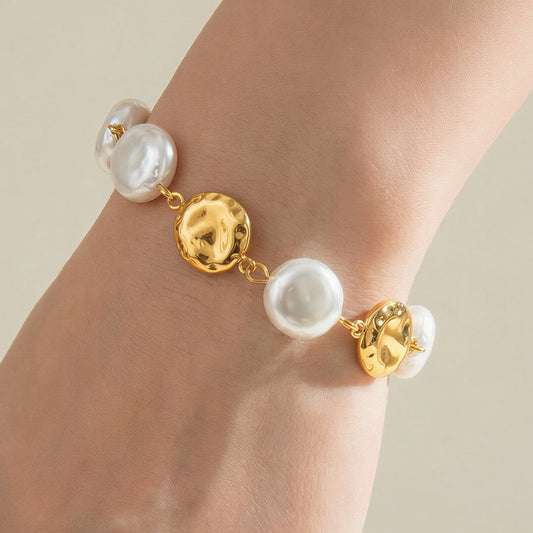Ivory Coins Bracelet – Waterproof /Tarnish-Free / Hypoallergenic
